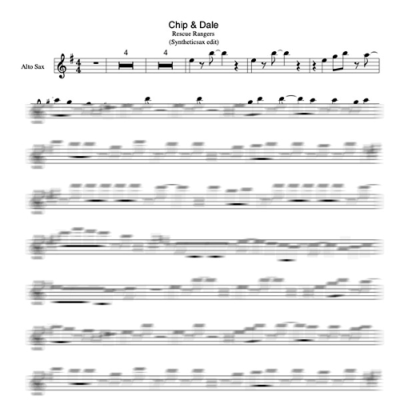 episode Chip 'n Dale Rescue Rangers - Theme Song (Syntheticsax Saxophone Version) Backing Track for Sax artwork