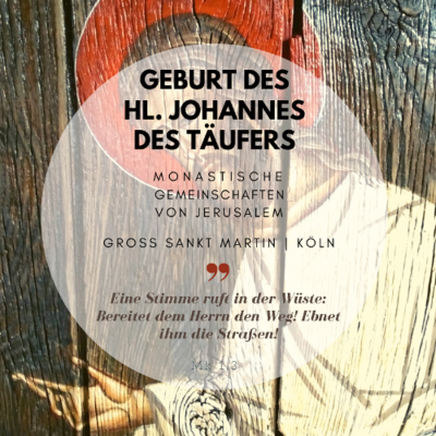 episode Vesper u. Wortgottesdienst inkl. Predigt | 24.06.25 | Hochfest Geburt Joh. d. Täufers |Gem. Jerusalem artwork