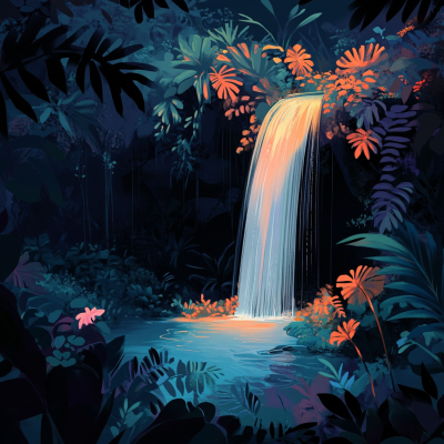 episode Hidden Waterfall in the Jungle | Calming Water and Forest Sounds for Relaxation artwork