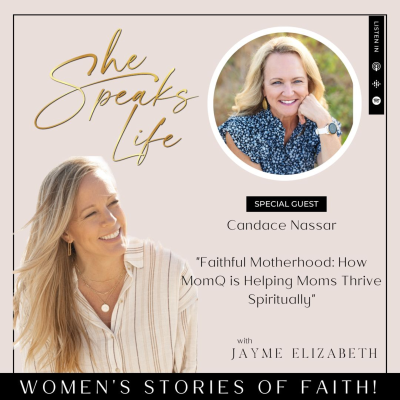 episode Faithful Motherhood: How MomQ is Helping Moms Thrive Spiritually With Candace Nassar artwork