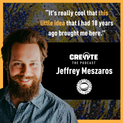 episode Meet Jeff Meszaros – Artist, Storyteller, and Founder of JAM Bottle Cap Art. artwork