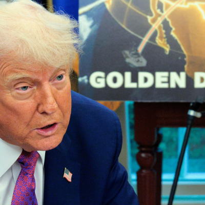 episode Donald Trump's "Golden Dome" artwork