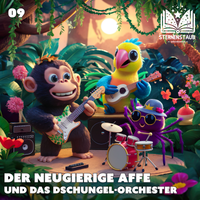 episode Sternenstaub-Geschichten - 09 - Der neugierige Affe und das Dschungel-Orchester artwork