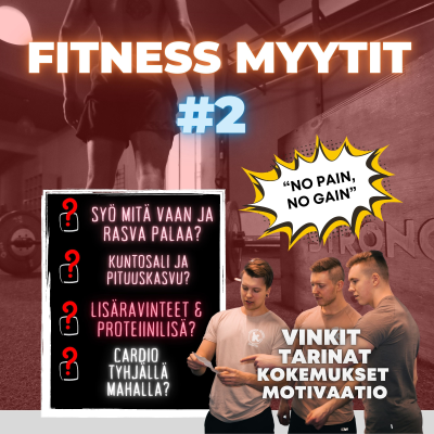 episode #41: FITNESS MYYTIT #2❗Voit syödä dieetillä MITÄ VAAN? Treeni ei ole tehokas jos LIHAKSET EI KIPEYDY? Lisäravinteet ja proteiini on tarpeen HETI treenin jälkeen? artwork