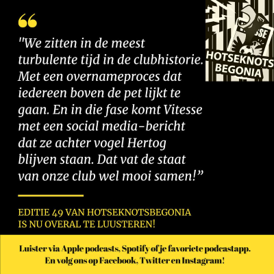 episode 49. NEK-uit, Excelsior-thuis, Oroz, Arcus, Hamulic, Room, De Hertog, Vito, drones boven de Dome, De Pet van Parry, de Vergeten Vitessenaer, Sam Helmy, Jeroen Kapteijns, MASV en Ferry Reurink artwork