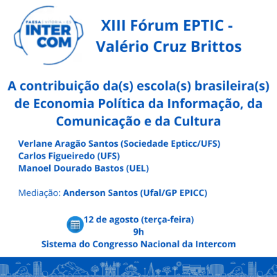 episode XIII Fórum EPTIC - Valério Cruz Brittos - “A contribuição da(s) escola(s) brasileira(s) de EPICC" artwork