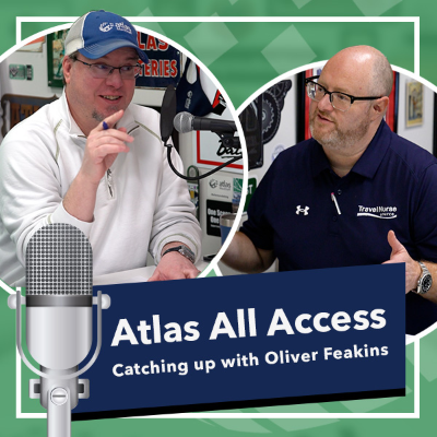 episode Talking the Travel Industry w/ TrackFive's Oliver Feakins | Atlas All Access #200 - Atlas MedStaff artwork