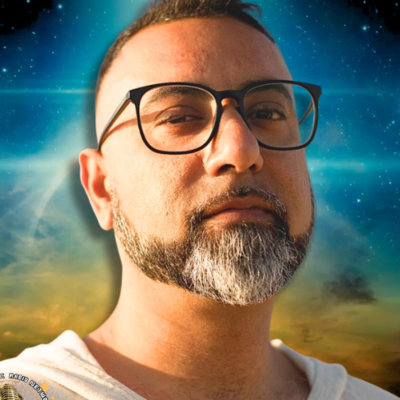 episode The Future with AI, Sound and Light Vibration Neil Gaur on ATP-Media with KAren Swain artwork