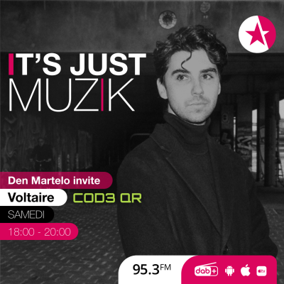 episode IT'S JUST MUZIK #117 with VOLTAIRE (cod3 qr) [5 JUL'25] artwork