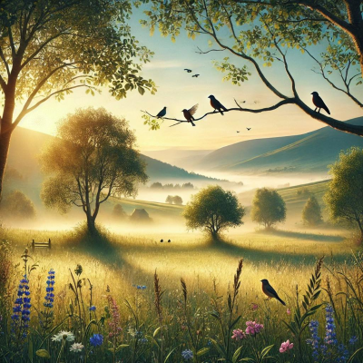 episode Vögel singen sanft und schaffen eine friedliche ATMOSPHÄRE zur BERUHIGUNG des Geistes artwork