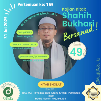 episode #165 | KITAB SHOLAT: Masjid yang Ada di Jalanan Madinah (Part 2), Assoc. Prof. Dr. Akhmad Alim, MA., 31 Juki 2025 @Masjid As-Sofia artwork