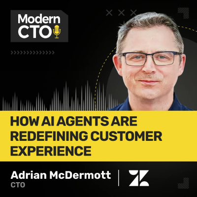 episode How AI Agents Are Redefining Customer Experience with Adrian McDermott, CTO at Zendesk artwork