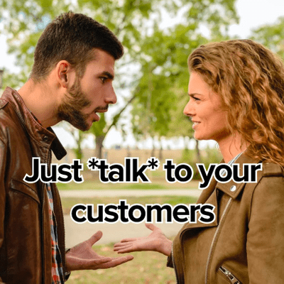 episode Just *talk* to your customers artwork