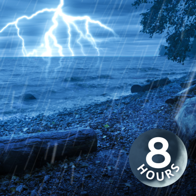 episode Rain, Thunder, Ocean Waves 8 Hours I Sleep to Thunderstorm and Water White Noise artwork