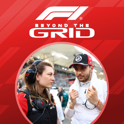 episode Laura Mueller + Esteban Ocon on their race engineer-driver dynamic at Haas artwork