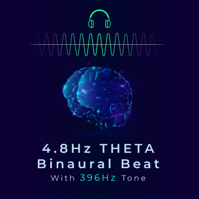 episode 4.8Hz Delta Binaural Beat & 396Hz Solfeggio Tone | Stress Relief & Positive Energy Flow | Binaural ASMR artwork