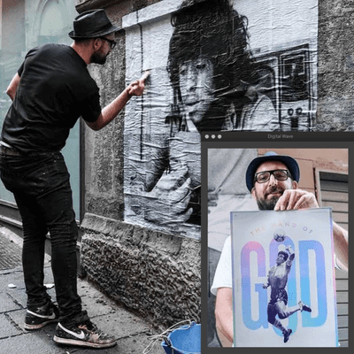 episode Subió a Noveno A Santiago Spigariol artista, muralista y maradoniano artwork