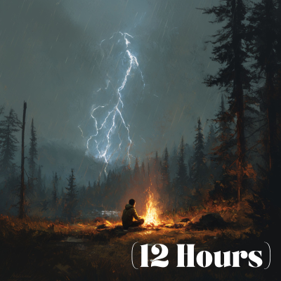 episode Brown Noise Thunderstorm over a Campfire | Sleep Sound (12 Hours) artwork