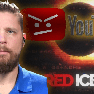 episode Red Ice nedstängda från YouTube med Henrik Palmgren artwork