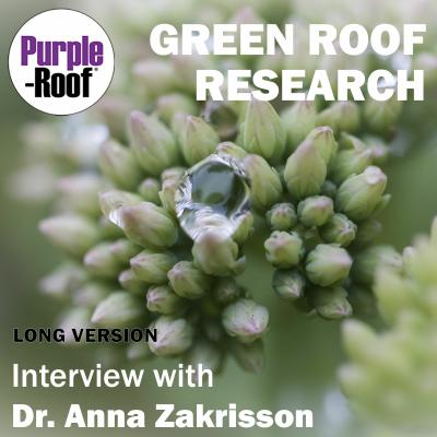 episode Green Roof Detention and Retention Research Interview with Dr. Anna Zakrisson artwork