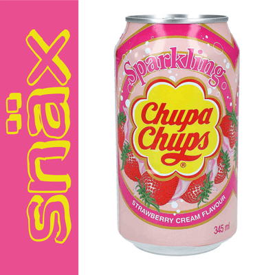 snäxLIQUID | Chupa Chups - Sparkling Strawberry Cream Limonade | Südkorea