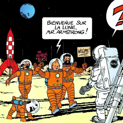 episode Las Aventuras de Tintín - Objetivo La Luna - Aterrizaje en la Luna - Tintín el primer ser humano en pisar la Luna artwork
