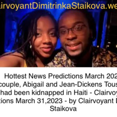episode Florida couple, Abigail and Jean-Dickens Toussaint are kidnapped in Haiti - Psychic reading Staikova artwork