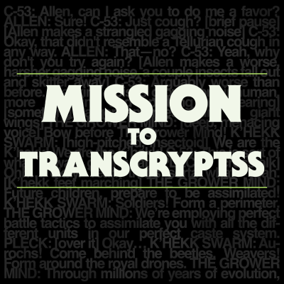 episode Mission to Transcryptss! artwork