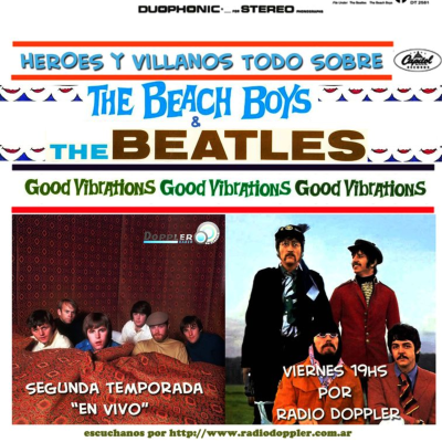episode Héroes y Villanos Beatles/Beach Boys artwork