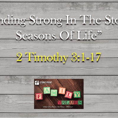 episode Family Values- "Standing Strong In The Stormy Seasons Of Life" 2 Tim. 3:1-17 artwork
