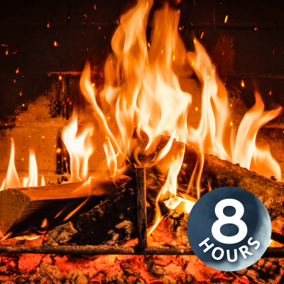episode 🔥 Cozy Fireplace Sounds | Perfect White Noise for Sleep | Soft Fire Crackling & Burning Logs 8 Hour artwork