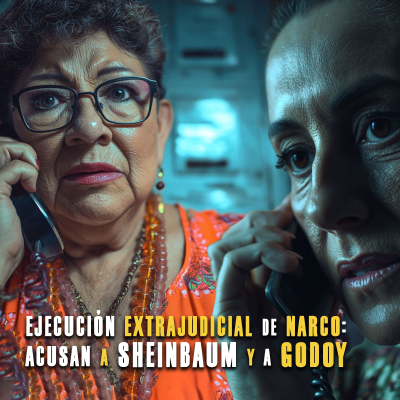 episode Ejecución extrajudicial de narco: acusan a Sheinbaum y a Godoy artwork