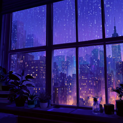 episode Gentle City Rain by the Window & Calming Sounds artwork
