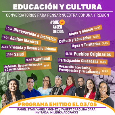 episode EDUCACIÓN Y CULTURA | CICLO DE CONVERSACIONES PARA PENSAR NUESTRA COMUNA Y REGION: artwork