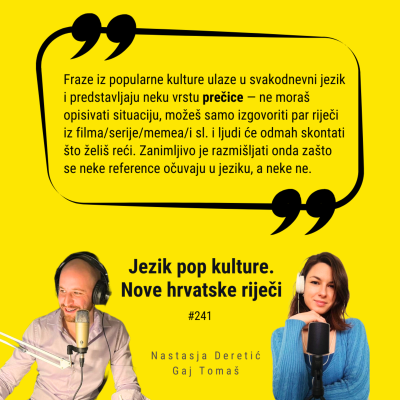 episode Ep. #241 – Vozi Miško! Jezik pop kulture. Nove hrvatske riječi. artwork