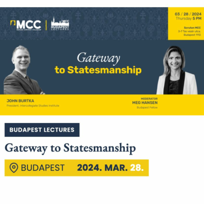 episode MCC Budapest Lectures with John Burtka (Intercollegiate Studies Institute) artwork