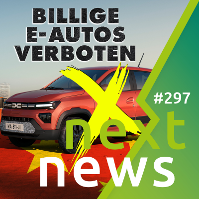 episode nextnews: Lade-Aktion für 7 ct/kWh, neue VW-Elektro-Offensive, neuer Nissan Leaf, China-Strafzölle artwork
