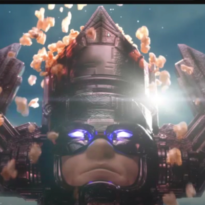episode Cockatoos, Alien Earth, Nuking the Oceans, Animatronic Walt, Galactus Head Popcorn Buckets GIS889 artwork