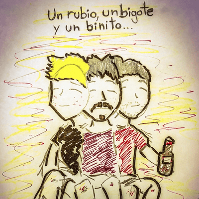 Un rubio, un bigote y un binito