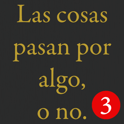 episode Las cosas pasan por algo, o no (el programa). 3 artwork