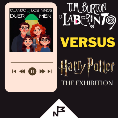 episode El laberinto de Tim Burton versus Harry Potter exhibition artwork