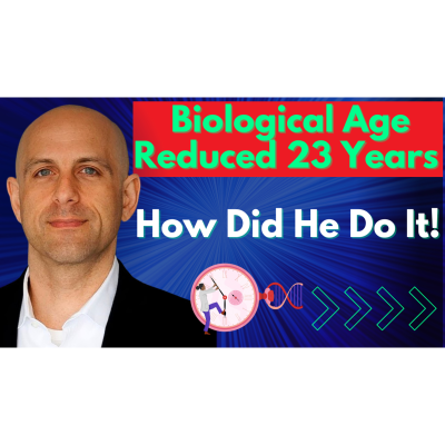episode Biological Age Reduced 23 Years - How Did He Do It? | Dr Michael Lustgarten Interview artwork