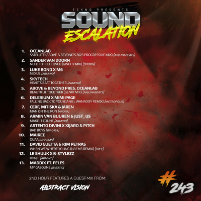 episode TEKNO pres. Sound Escalation 243 with Abstract Vision artwork