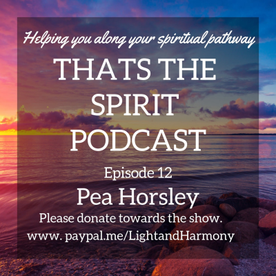 episode Thats The Spirit Podcast Episode 12 Special Guest Pea Horsley artwork