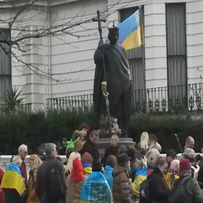 episode Ukraine demonstration February 2025 artwork