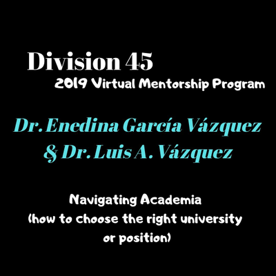 episode Div 45 Virtual Mentorship Program: Navigating Academia artwork