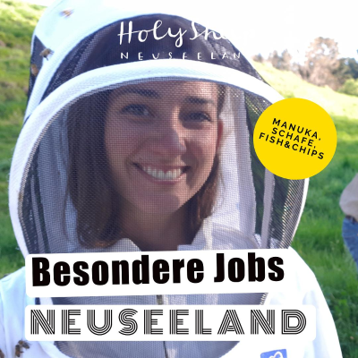 episode Besondere Jobs in Neuseeland: Schafsfarm, Manuka-Bienen und Fish & Chips. - mit Janina aus Queenstown artwork