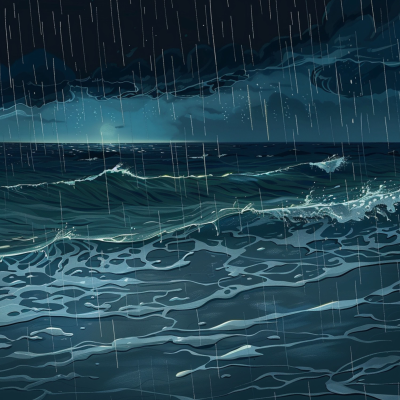 episode Rain and Ocean Waves | Soothing Music with Rain and Ocean Sounds artwork