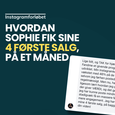 episode Hvordan Sophie fik sine 4 første salg, på et måned 💰 artwork