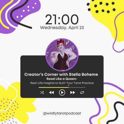 episode Read like a Queen a Creator's Corner episode with Stella Boheme artwork